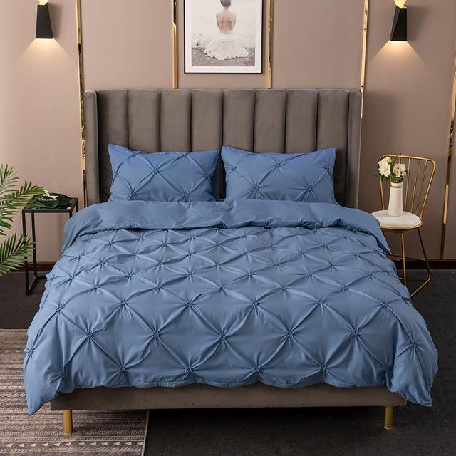 Grey Pleated Duvet Cover Set Brushed Microfiber Bedding For Bed Soft Comfortable Housse De Couette EU-Single 135x200cm
Grey Pleated Duvet Cover Set Brushed Microfiber Bedding For Bed Soft Comfortable Housse De Couette EU-Single 135x200cm
