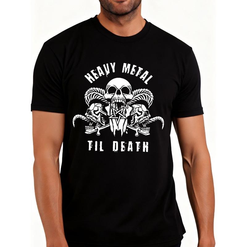 European sizes Heavy Metal Style Men s T-Shirt with Skull And Crossbones Design for Rock Music Fans Perfect for Casual 4XL чорний
European sizes Heavy Metal Style Men s T-Shirt with Skull And Crossbones Design for Rock Music Fans Perfect for Casual 4XL чорний