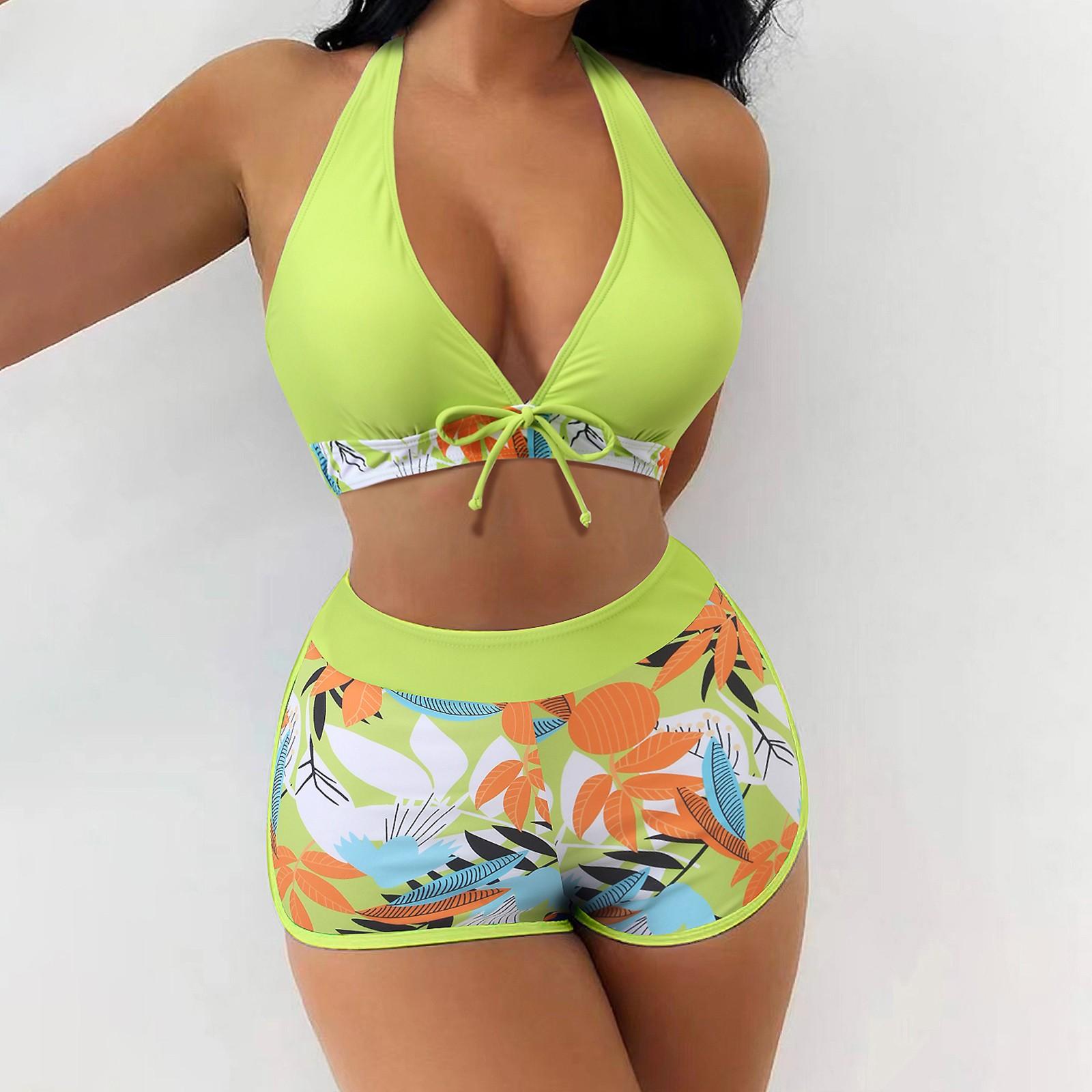 Женский купальник со вставками и принтом, женский сплит-боксер, купальник с высокой талией, комплект из двух предметов S жёлтый
Женский купальник со вставками и принтом, женский сплит-боксер, купальник с высокой талией, комплект из двух предметов S жёлтый