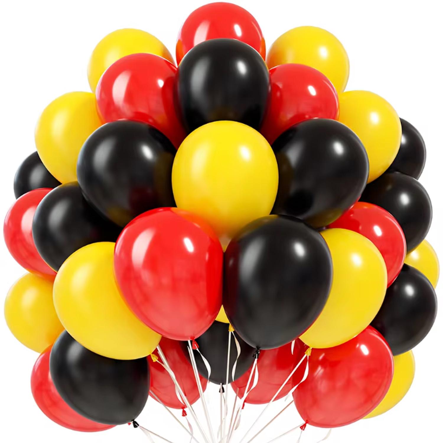 99pcs 10 inch black red and yellow latex balloon set suitable for weddings pop parties bridal showers Kids Birthday Baby Shower O&10inch
99pcs 10 inch black red and yellow latex balloon set suitable for weddings pop parties bridal showers Kids Birthday Baby Shower O&10inch