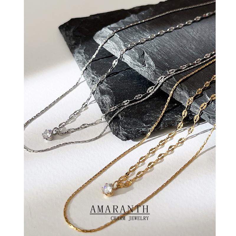 18k Gold Titanium Steel Double-Layer Zircon Star Necklace Silver Zircon Double-Layer Necklace
18k Gold Titanium Steel Double-Layer Zircon Star Necklace Silver Zircon Double-Layer Necklace