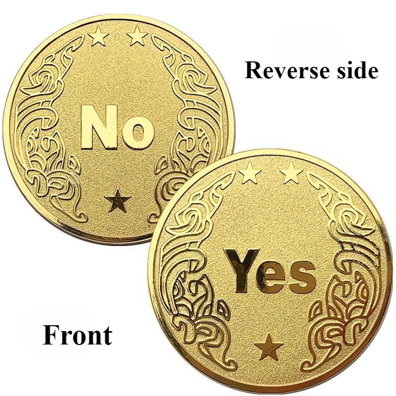 Positive Yes Negative No Decision Coin Lucky Wishing Coin Creative Gift Commemorative Coin Toy золотой
Positive Yes Negative No Decision Coin Lucky Wishing Coin Creative Gift Commemorative Coin Toy золотой
