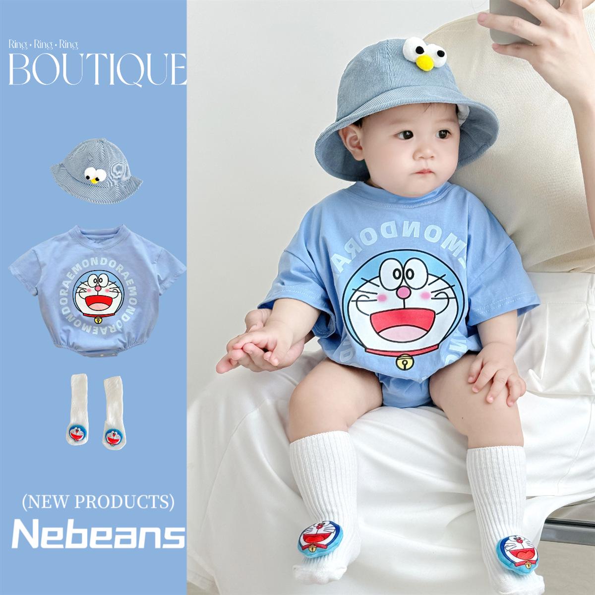 Triangle Cartoon Romper - Soft Cotton for Boys & Girls (3-12M) - Blue Fat Man Design One Size
Triangle Cartoon Romper - Soft Cotton for Boys & Girls (3-12M) - Blue Fat Man Design One Size