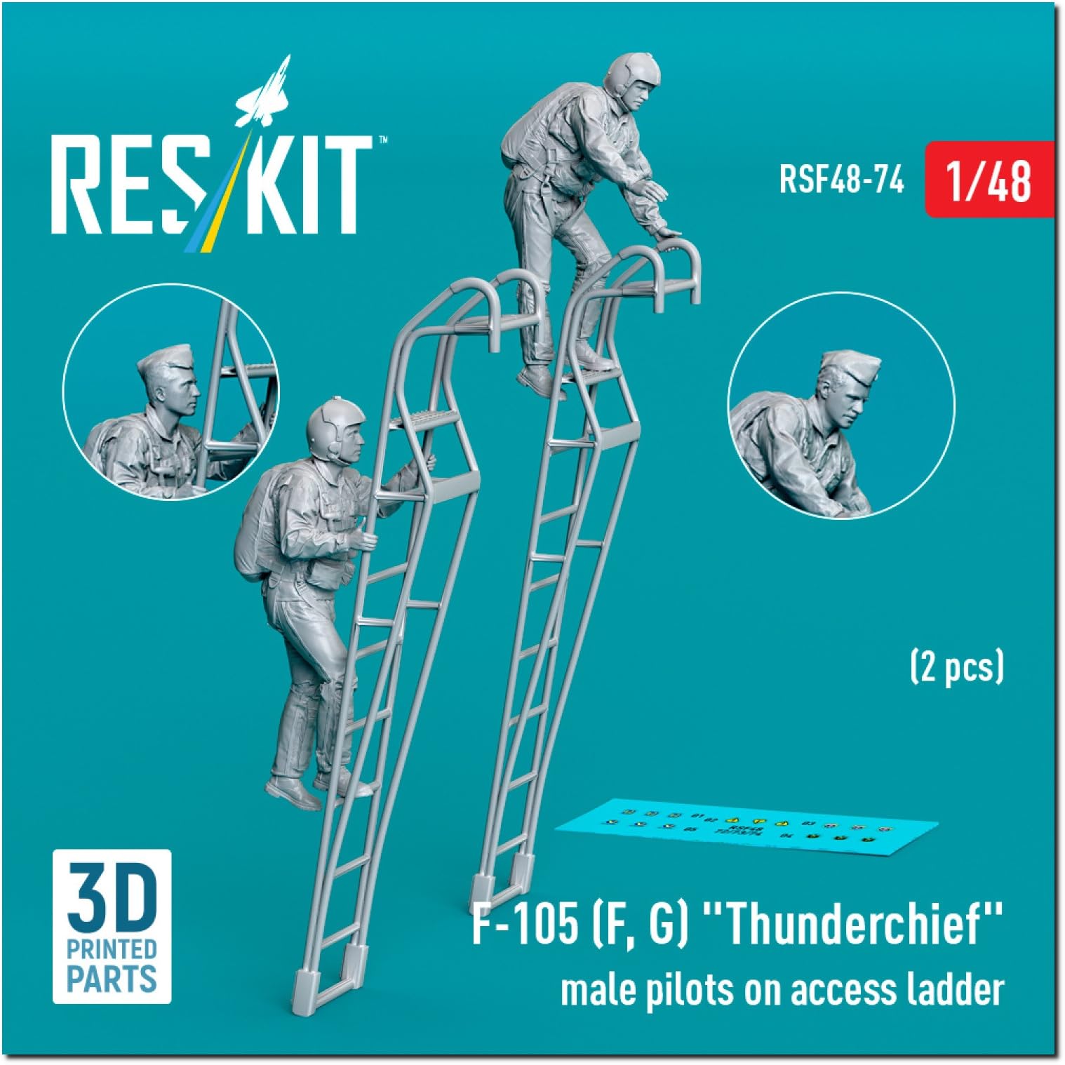 Reskit Набор смолы Лестница пилота-мужчины 1/48 F-105F/G с посадкой 2 детали RSKF48-0074 (человек)
Reskit Набор смолы Лестница пилота-мужчины 1/48 F-105F/G с посадкой 2 детали RSKF48-0074 (человек)