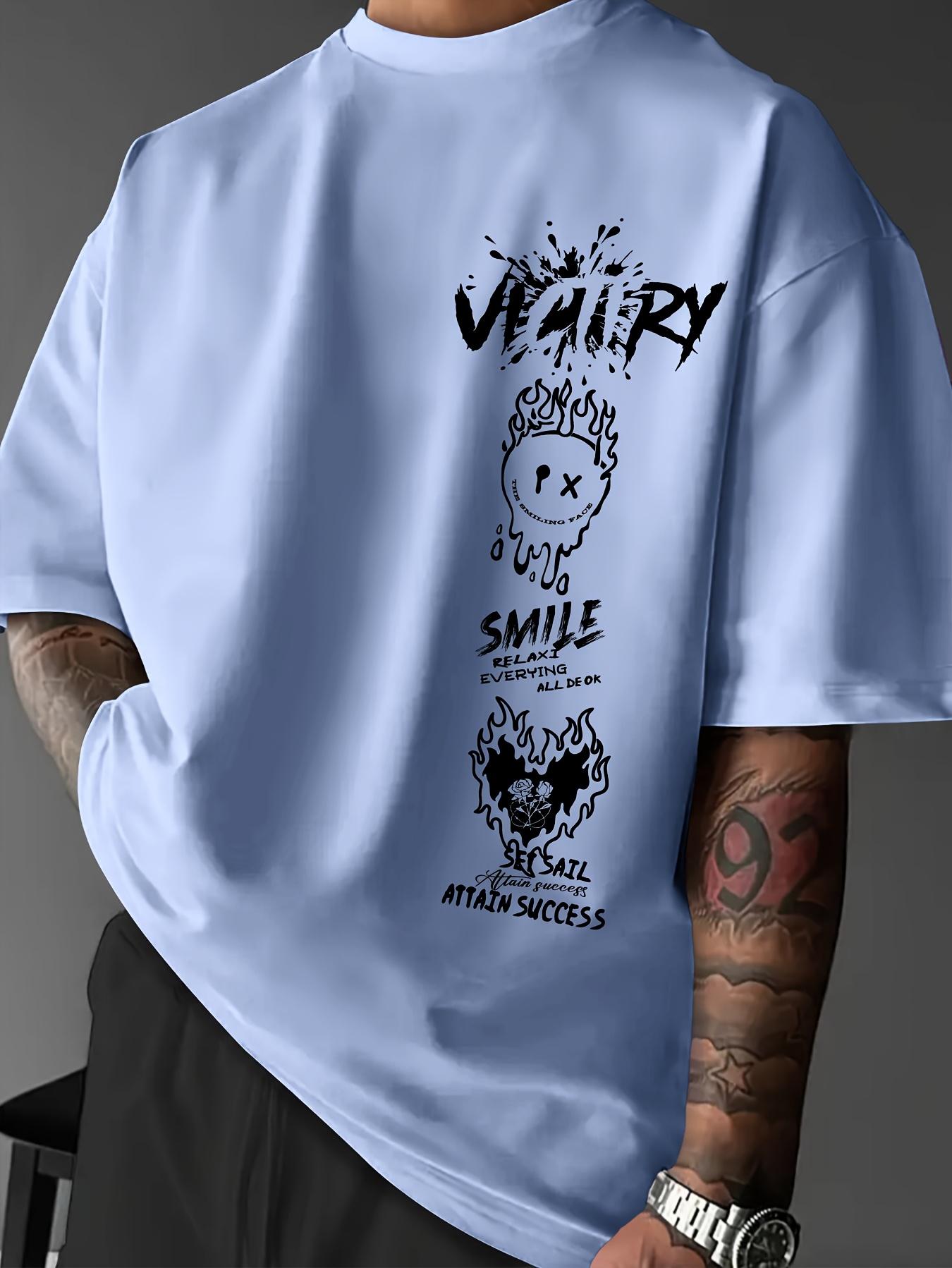 Men s 100% pure cotton fashionable casual comfortable loose creative graffiti print sports round neck short sleeved T-shirt top S разноцветный
Men s 100% pure cotton fashionable casual comfortable loose creative graffiti print sports round neck short sleeved T-shirt top S разноцветный
