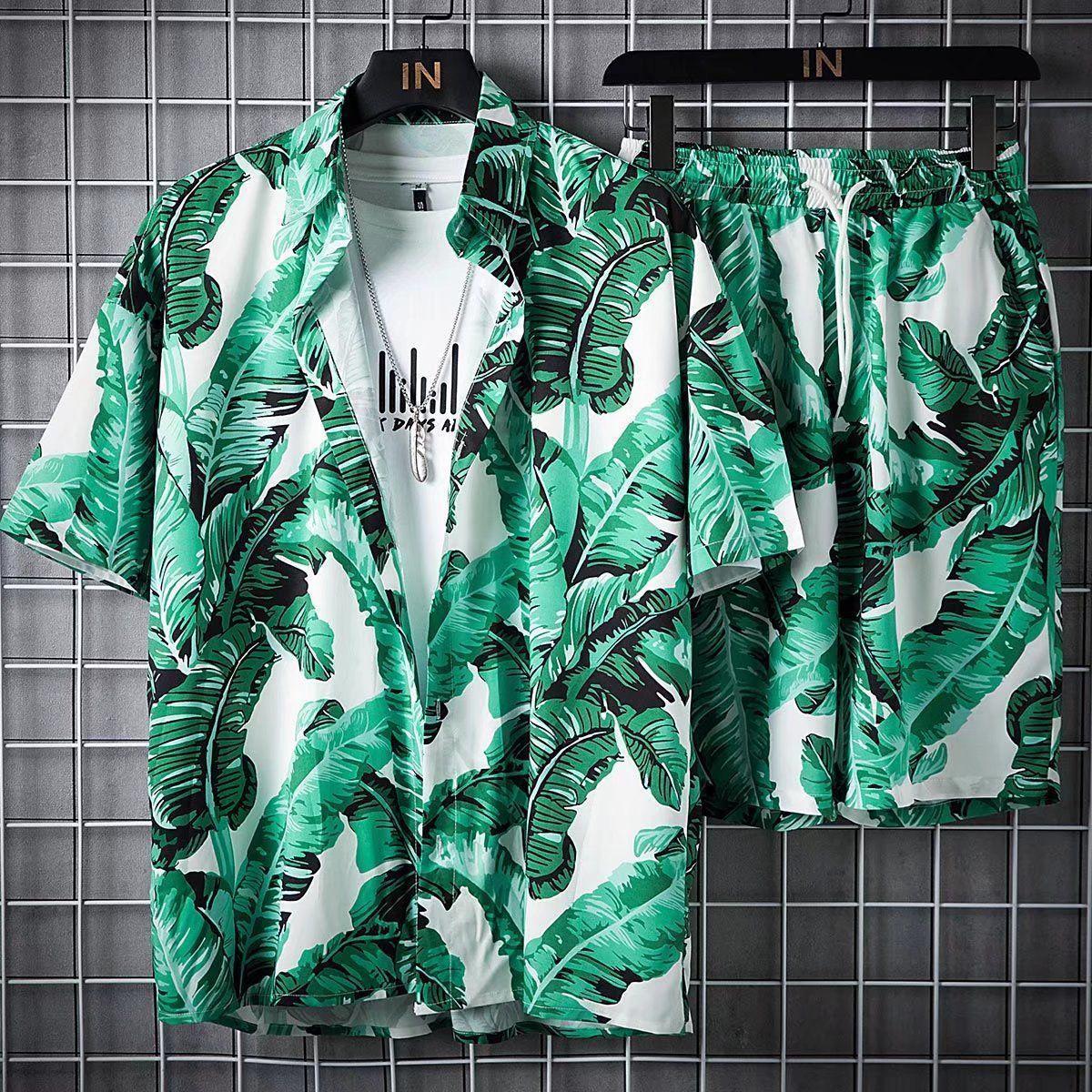Hawaii Beachwear: Men s Trendy Casual Set - Short Sleeve Floral Shirt & Shorts Outfit L (110~125 jin)
Hawaii Beachwear: Men s Trendy Casual Set - Short Sleeve Floral Shirt & Shorts Outfit L (110~125 jin)