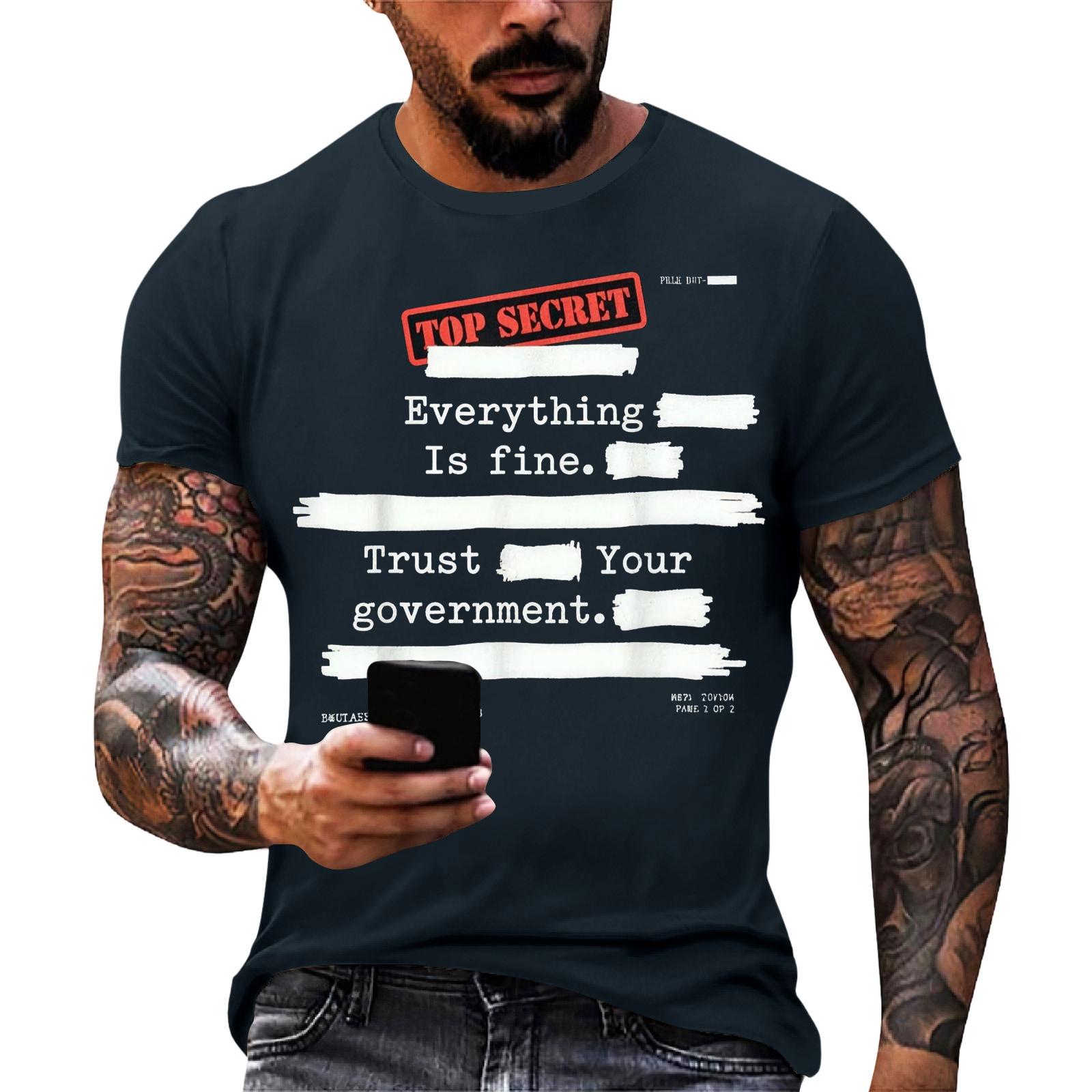 Everything is Fine Trust Your Government Funny Humor Quote T-Shirt XXXL Темно-синій
Everything is Fine Trust Your Government Funny Humor Quote T-Shirt XXXL Темно-синій