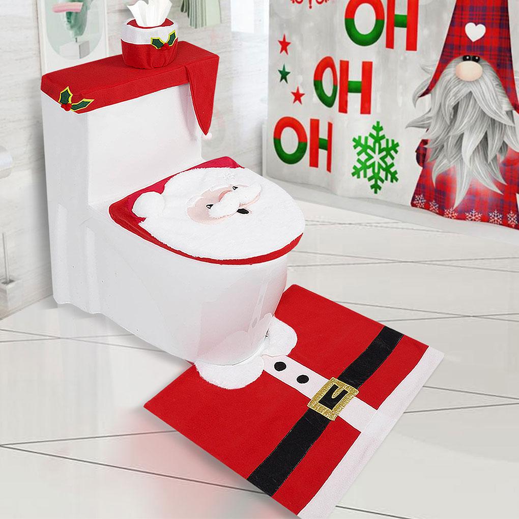 Cloth Festive Atmosphere Christmas Toilet Decoration Four Piece Set Which Is Soft And Comfortable. type+2
Cloth Festive Atmosphere Christmas Toilet Decoration Four Piece Set Which Is Soft And Comfortable. type+2
