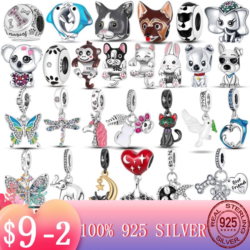 Hot Butterfly Dragonfly Charms 925 Silver Bulldog Cat Elephant Unicorn Beads Fit Original MULA Bracelet Jewelry Making
Hot Butterfly Dragonfly Charms 925 Silver Bulldog Cat Elephant Unicorn Beads Fit Original MULA Bracelet Jewelry Making