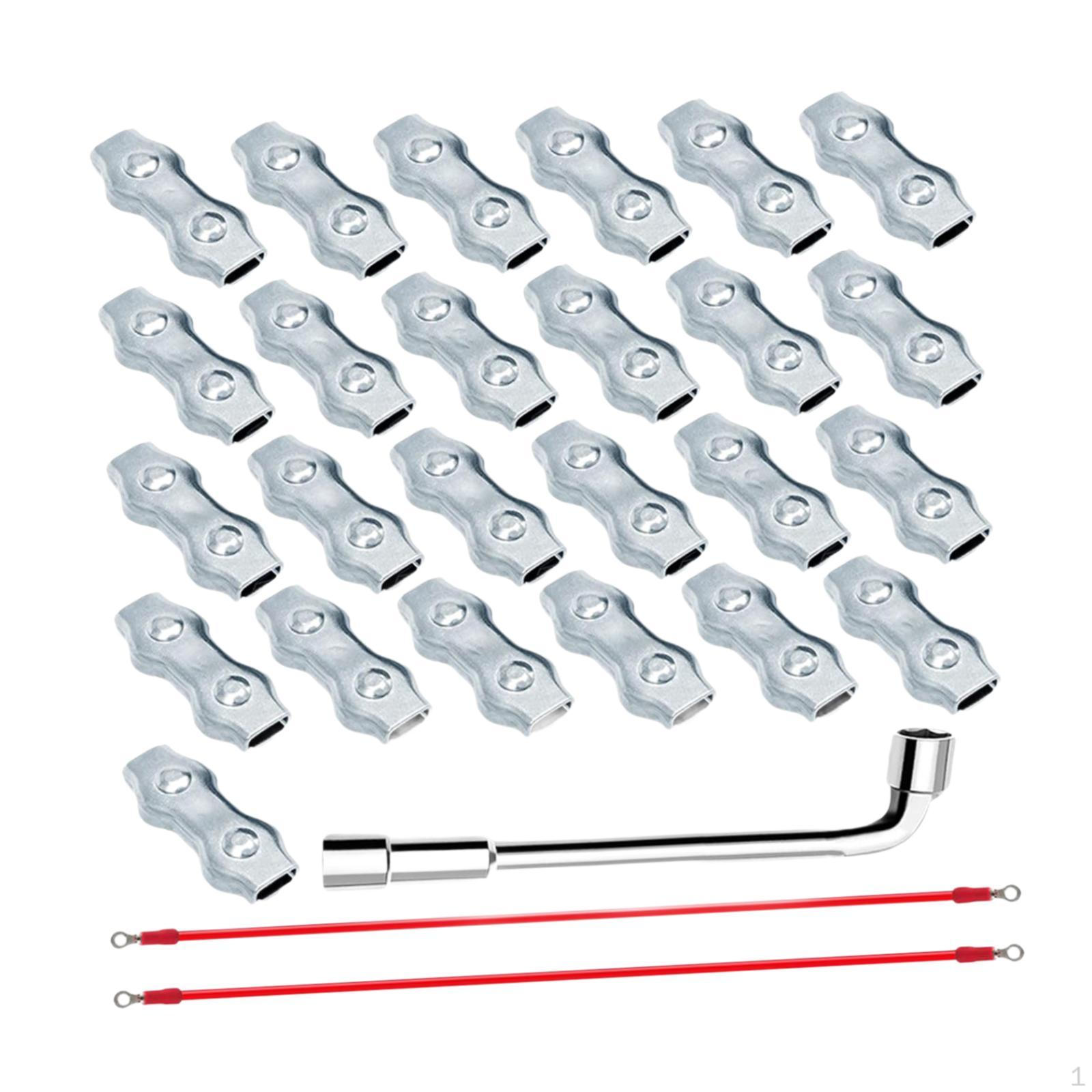 25x M5 Poly Rope Connectors Set Metal Wires Splicer with Sleeve Tool Silicone Copper Conductive Wire
25x M5 Poly Rope Connectors Set Metal Wires Splicer with Sleeve Tool Silicone Copper Conductive Wire