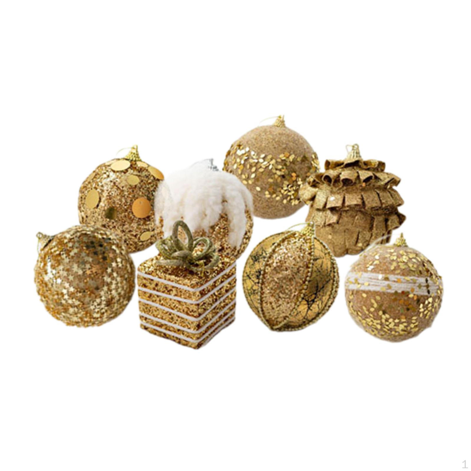 Рождественские шары, украшения, декоративные безделушки, елочные украшения, подвесные для Gold 8PCS
Рождественские шары, украшения, декоративные безделушки, елочные украшения, подвесные для Gold 8PCS