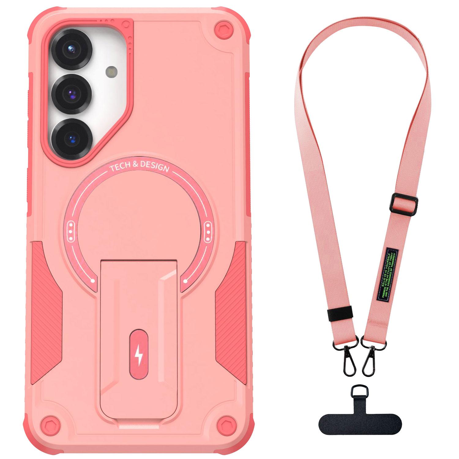 For Samsung Galaxy S25/Plus/Ultra/S25 Edge/S24/Plus/S24 Ultra Phone Case Shockproof Heavy Duty Kickstand Cover With Lanyard For Galaxy S25 розовый
For Samsung Galaxy S25/Plus/Ultra/S25 Edge/S24/Plus/S24 Ultra Phone Case Shockproof Heavy Duty Kickstand Cover With Lanyard For Galaxy S25 розовый