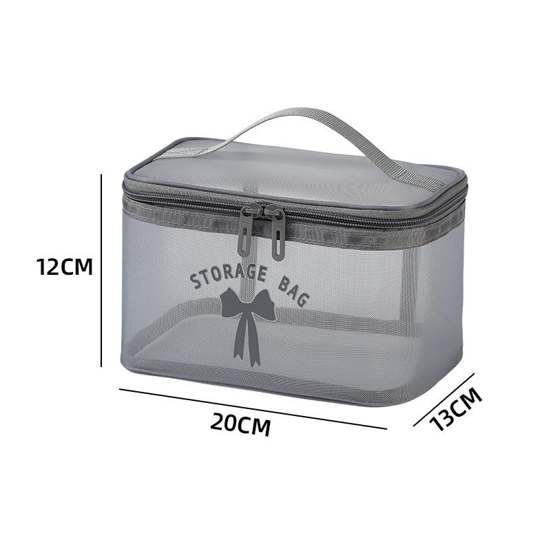 New Mesh Cosmetic Bag Translucent Large Capacity Travel Storage Bag Zipper Lightweight Toiletry Bag
New Mesh Cosmetic Bag Translucent Large Capacity Travel Storage Bag Zipper Lightweight Toiletry Bag