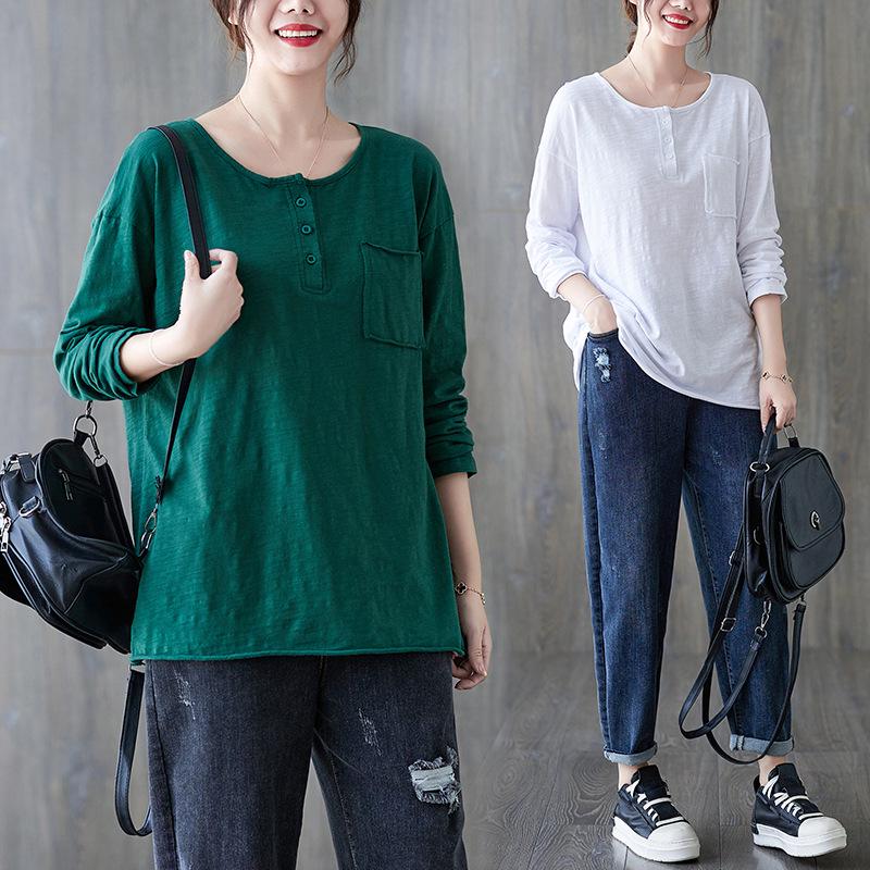 Spring 2024 Plus Size Cotton Linen Button Pullover - Loose, Comfortable, Slimming Round Neck T-Shirt for Women L зелений
Spring 2024 Plus Size Cotton Linen Button Pullover - Loose, Comfortable, Slimming Round Neck T-Shirt for Women L зелений