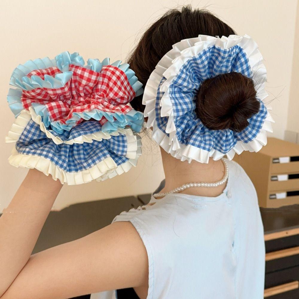Sweet Ruffle Hair Rope Cloth Oversized Hair Tie Personality Lattice Hair Scrunchies Party Style2
Sweet Ruffle Hair Rope Cloth Oversized Hair Tie Personality Lattice Hair Scrunchies Party Style2