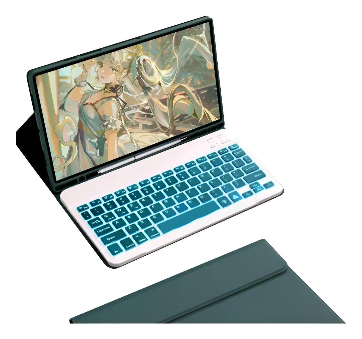 iPad A16 Protective Case with Bluetooth Keyboard, Air8 Compatible, Magnetic Detachable, Spanish Layout, 7-Color Backlight, 10th Gen. iPad Pro 11 (2022/2021/2020/2018)
iPad A16 Protective Case with Bluetooth Keyboard, Air8 Compatible, Magnetic Detachable, Spanish Layout, 7-Color Backlight, 10th Gen. iPad Pro 11 (2022/2021/2020/2018)