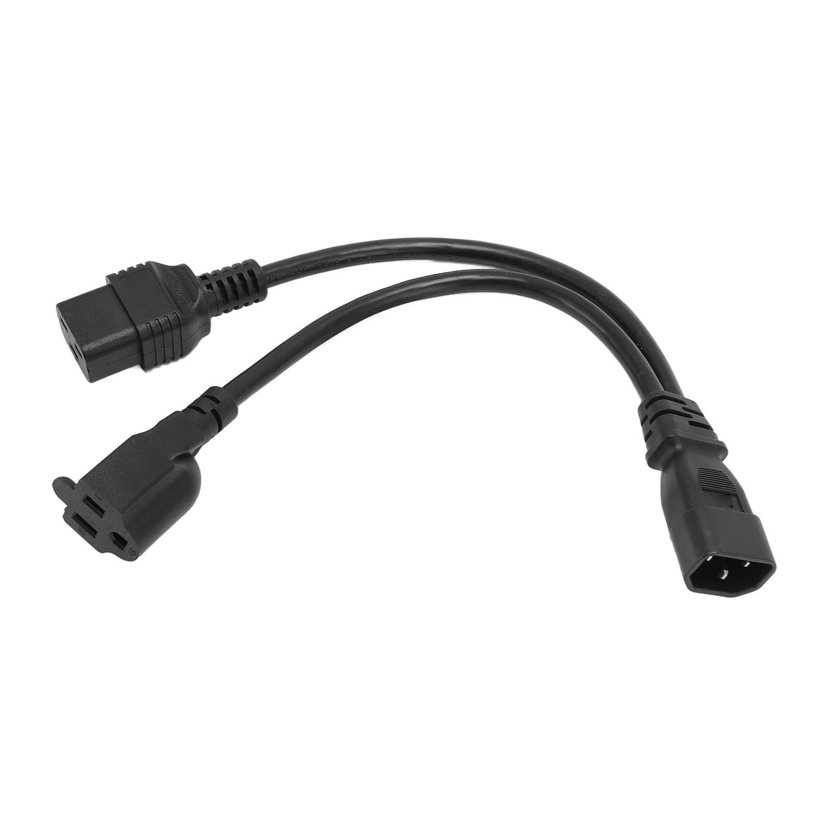 IEC320 C14 to C19 5‑15R Cable Male to Female Plug and Play Y Splitter Power Cord for Desk Lamp
IEC320 C14 to C19 5‑15R Cable Male to Female Plug and Play Y Splitter Power Cord for Desk Lamp