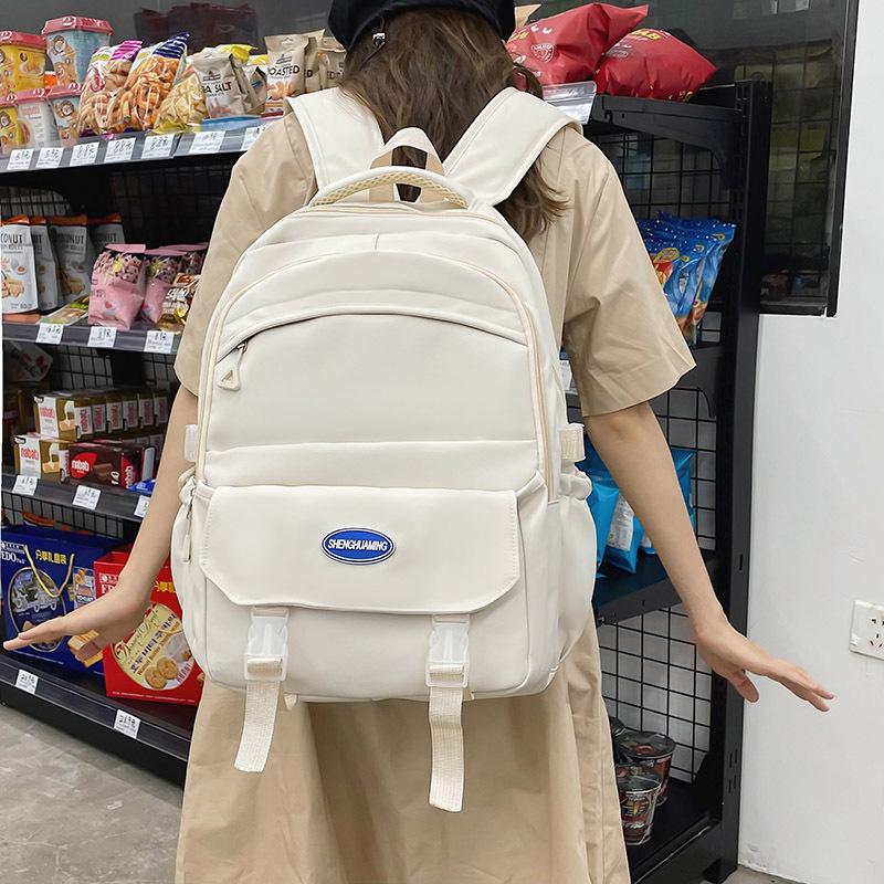 Backpack Female College Student Large Capacity School Bag Junior High School Student Middle School Student Backpack Versatile білий
Backpack Female College Student Large Capacity School Bag Junior High School Student Middle School Student Backpack Versatile білий