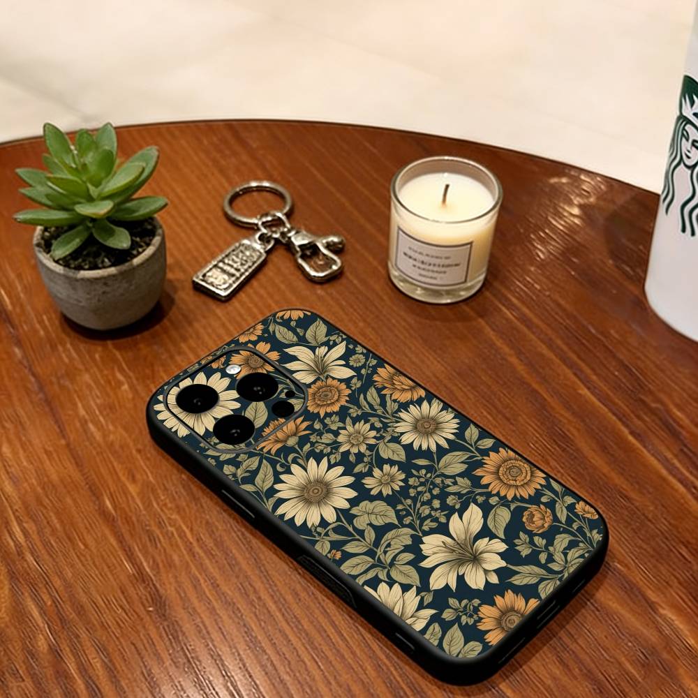 Sunflower Pattern Phone Case For iPhone 17, 16,15,14,13,12,11 Plus,Pro Max, Others Soft Silicone Black Cover iPhone15Pro
Sunflower Pattern Phone Case For iPhone 17, 16,15,14,13,12,11 Plus,Pro Max, Others Soft Silicone Black Cover iPhone15Pro