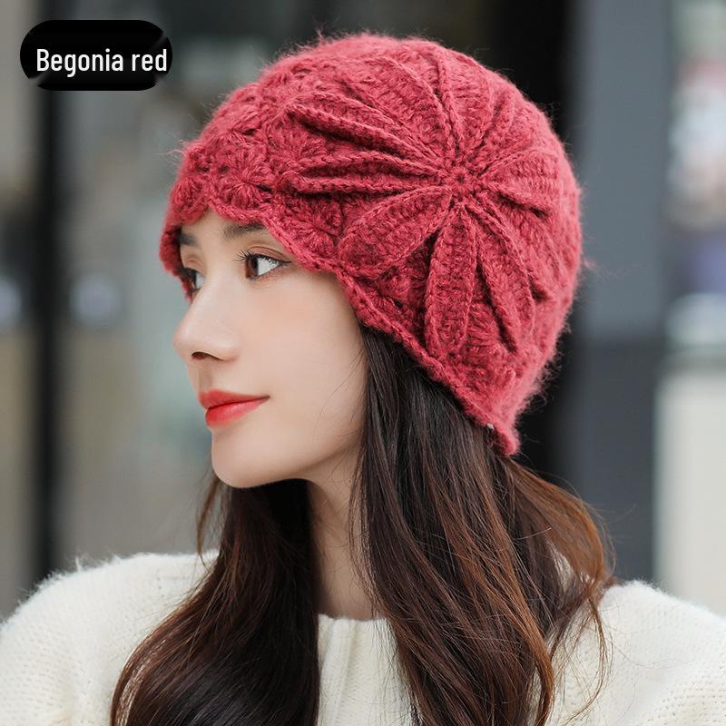 Жіночий берет ручної в язки гачком у корейському стилі з мохеру - Осінньо-зимовий дизайн з порожнистою квіткою, тепла вовняна в язана шапка M (56-58cm)
Жіночий берет ручної в язки гачком у корейському стилі з мохеру - Осінньо-зимовий дизайн з порожнистою квіткою, тепла вовняна в язана шапка M (56-58cm)