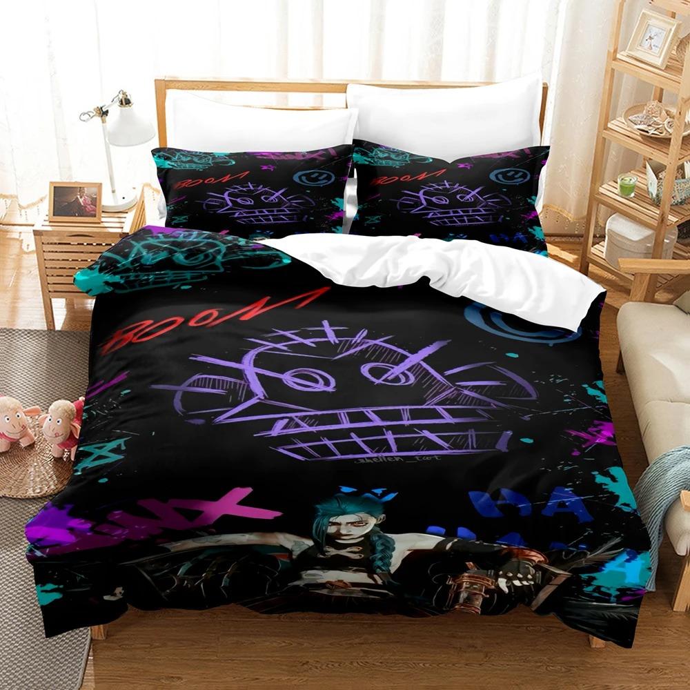 Arcane Anime JinX 3D Bed Linen Set Duvet Cover Set Twin Full Queen King Size Bedding Set Comforter Bedding Sets Arcane Bed Linen EU single(135x200cm)
Arcane Anime JinX 3D Bed Linen Set Duvet Cover Set Twin Full Queen King Size Bedding Set Comforter Bedding Sets Arcane Bed Linen EU single(135x200cm)