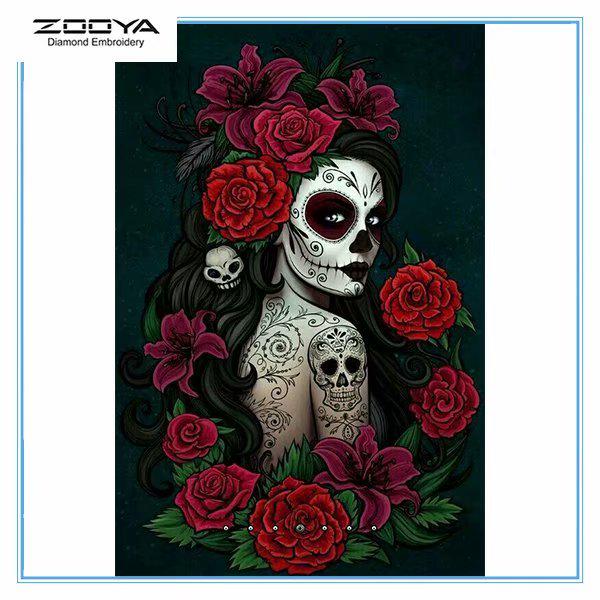 ZOOYA DIY 5D Полный дрель Алмазная картина Череп Женщина Вышивка Крестом Мозаика Домашний Декор Подарок
ZOOYA DIY 5D Полный дрель Алмазная картина Череп Женщина Вышивка Крестом Мозаика Домашний Декор Подарок