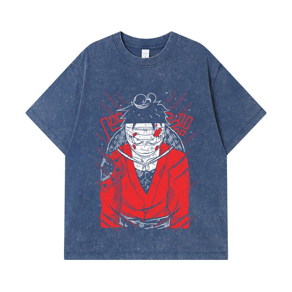 275 GSM Washed T-shirts 100% Cotton One Piece V26 Luffy Wano Print Unisex Heavy Cotton T Shirt 2XL королівський синій колір
275 GSM Washed T-shirts 100% Cotton One Piece V26 Luffy Wano Print Unisex Heavy Cotton T Shirt 2XL королівський синій колір