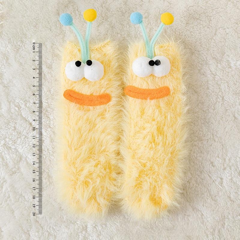 1 Pair Autumn And Winter Home Socks Children S Cute Ugly Big Eye Funny Fleece Floor Socks Coral Velvet Thickened Warm Plush Sock
1 Pair Autumn And Winter Home Socks Children S Cute Ugly Big Eye Funny Fleece Floor Socks Coral Velvet Thickened Warm Plush Sock