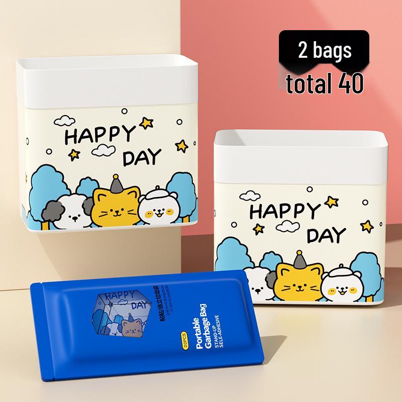 Portable Car Trash Can: Dual-Use Self-Standing, Thickened Design, Pasteable, Suitable for Desktop and Car Use with Built-in Cleaning Bag Holder.
Portable Car Trash Can: Dual-Use Self-Standing, Thickened Design, Pasteable, Suitable for Desktop and Car Use with Built-in Cleaning Bag Holder.