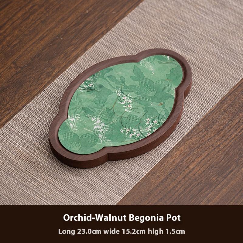 Chinese Walnut Color Tea Tray Retro Household Pot Bearing Zen Dry Bubble Tray Waterproof Tea Mat Wooden Tray Tea Table
Chinese Walnut Color Tea Tray Retro Household Pot Bearing Zen Dry Bubble Tray Waterproof Tea Mat Wooden Tray Tea Table