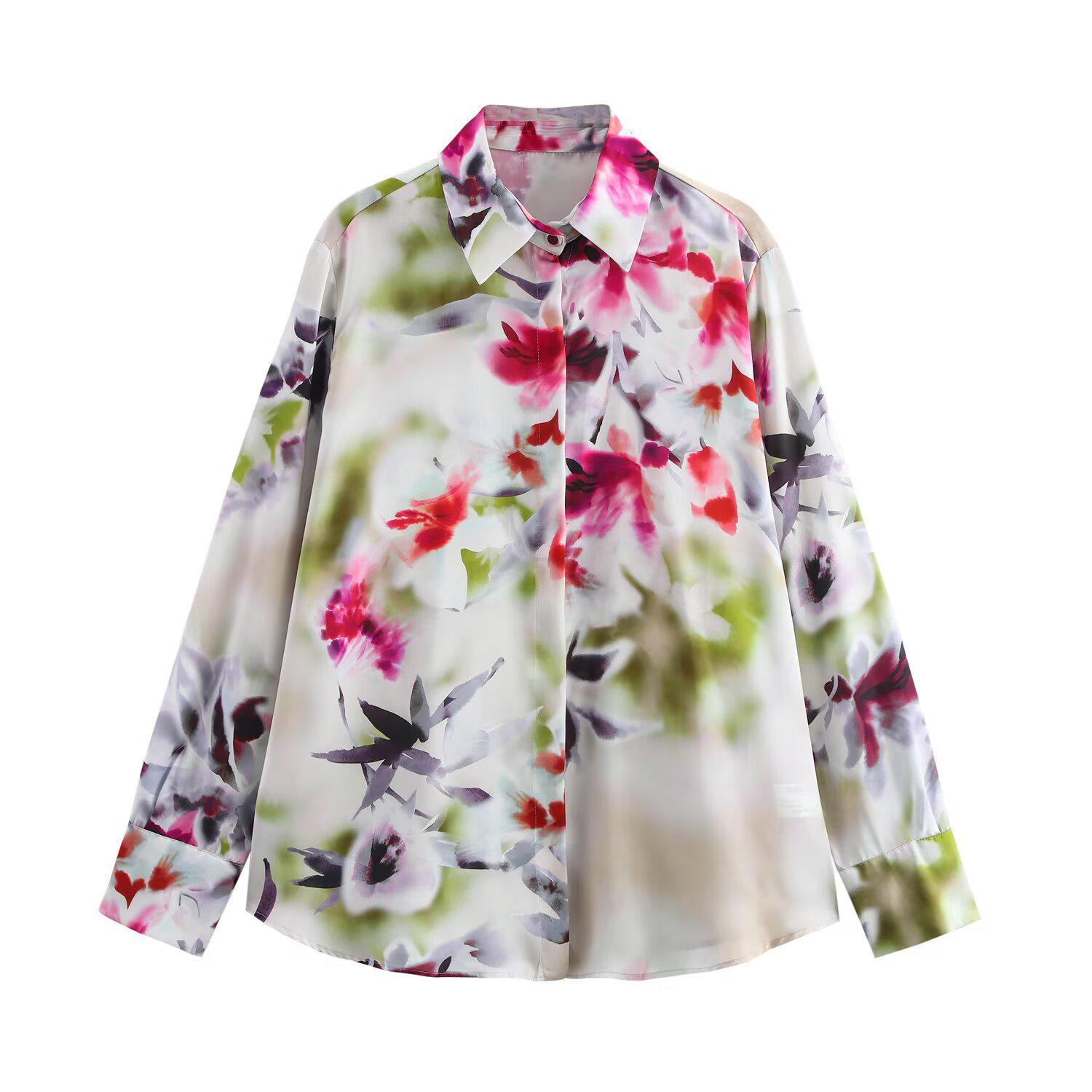 Spring 2025 Floral Print Satin Shirt for Women: Elegant, Casual, Lapel Design Medium цветочный
Spring 2025 Floral Print Satin Shirt for Women: Elegant, Casual, Lapel Design Medium цветочный