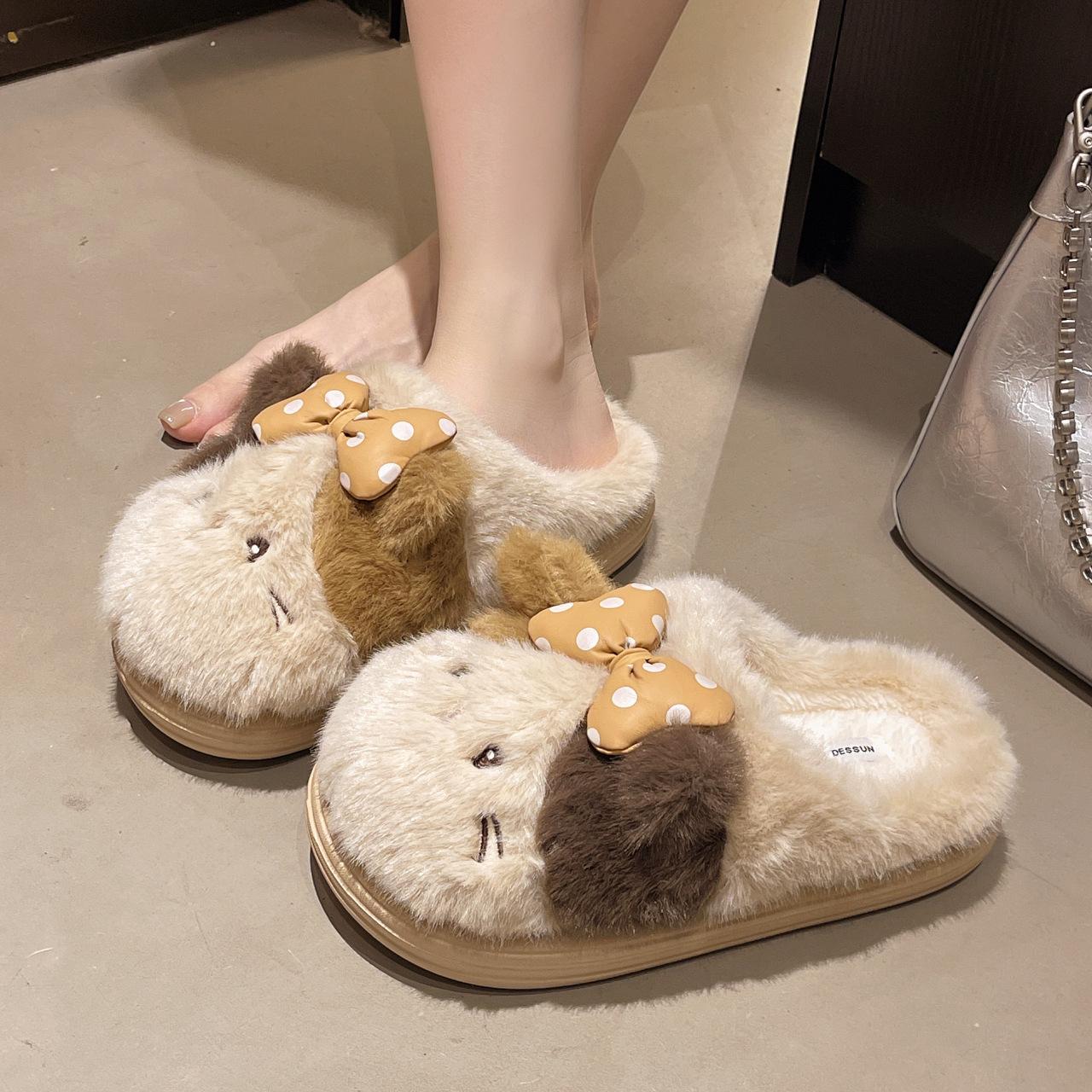 Cartoon cute plush slippers women s autumn and winter new indoor home winter plush warm cotton slippers tide 40-41 хакі
Cartoon cute plush slippers women s autumn and winter new indoor home winter plush warm cotton slippers tide 40-41 хакі