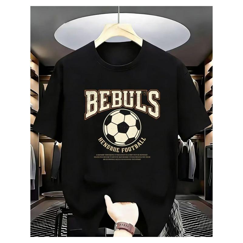European sizes Hot Fashion Men S Trendy T-Shirt, Creative Football Print Theme, Holiday Gift, Easy Fashion Trendy Print, Comfortable And Breathable S чёрный
European sizes Hot Fashion Men S Trendy T-Shirt, Creative Football Print Theme, Holiday Gift, Easy Fashion Trendy Print, Comfortable And Breathable S чёрный