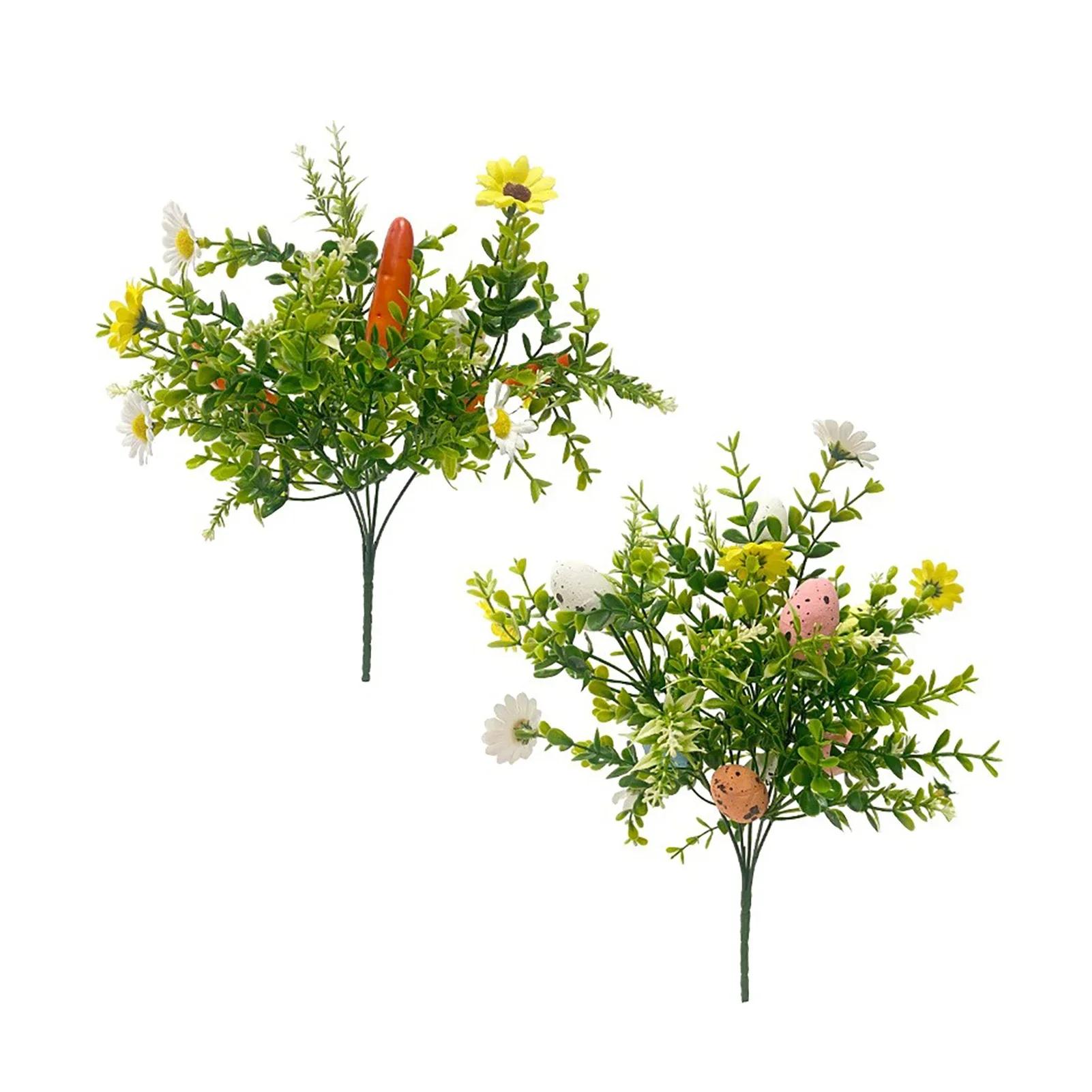 2pcs Simulated Easter Eggs Carrots Daisies Water Grass Bundles Artificial Eggs Stem Home Vase Decor Spray Easter Egg Garland
2pcs Simulated Easter Eggs Carrots Daisies Water Grass Bundles Artificial Eggs Stem Home Vase Decor Spray Easter Egg Garland