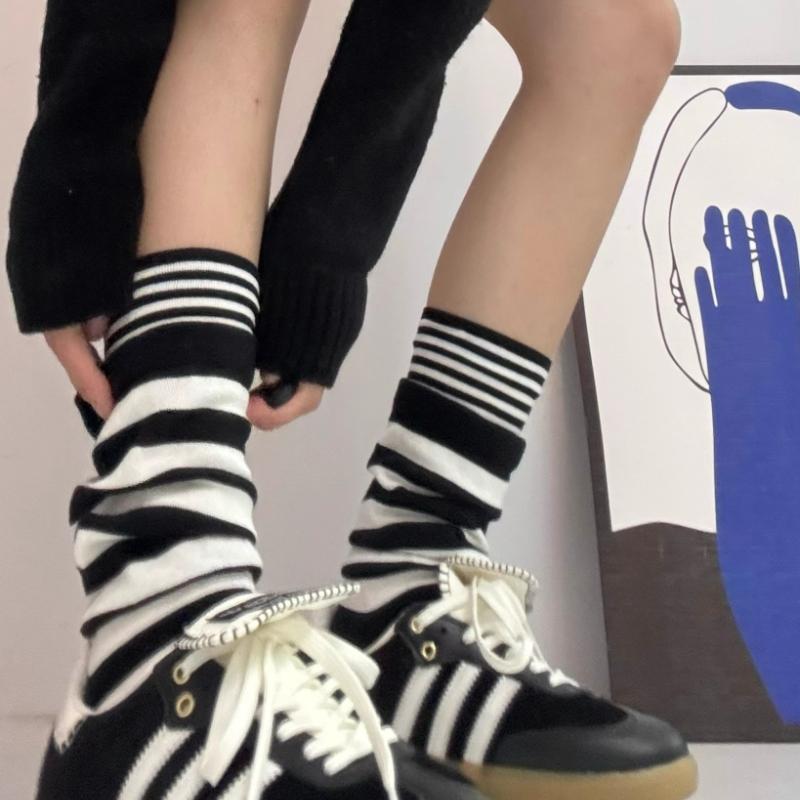 Women Casual Striped Collision Long Socks School Girls Korean Style Harajuku Faux Two-pieces Socks Double-layer Fashion Stocking One Size чёрный
Women Casual Striped Collision Long Socks School Girls Korean Style Harajuku Faux Two-pieces Socks Double-layer Fashion Stocking One Size чёрный