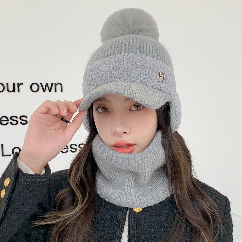 Женская теплая вязаная кепка-утка с ушками - смесь хлопка и шерсти для осени/зимы Hat Only серый
Женская теплая вязаная кепка-утка с ушками - смесь хлопка и шерсти для осени/зимы Hat Only серый