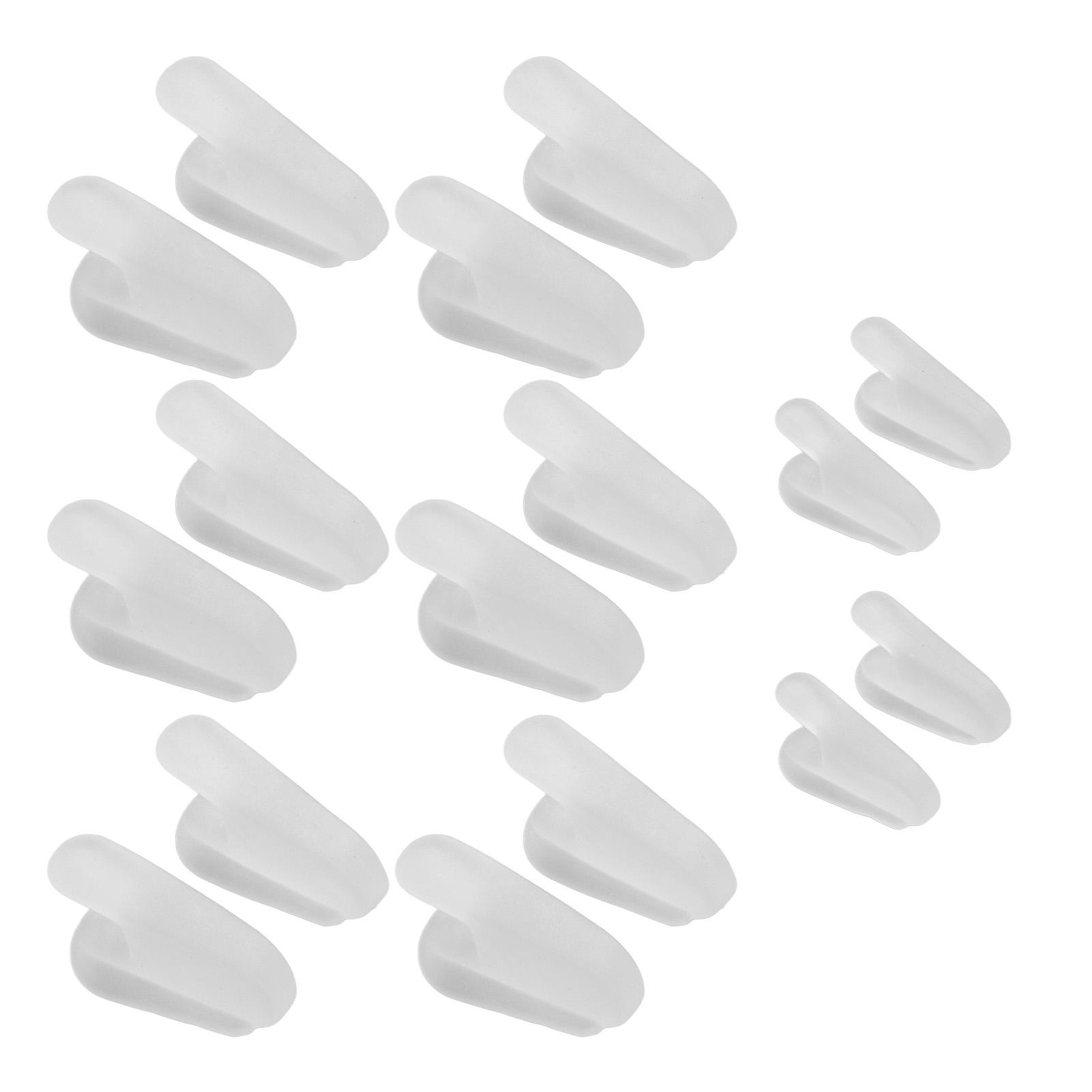8 пар силиконовых разделителей пальцев ног, мягкие эластичные корректоры пальцев ног, прокладки для перекрывающихся косточек на пальцах ног