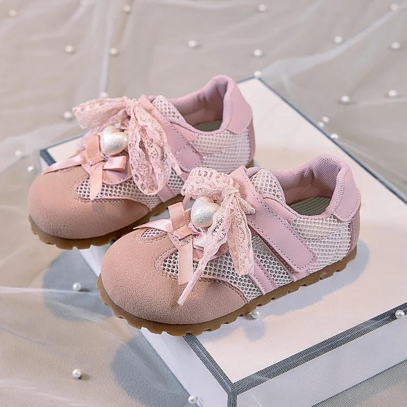Girls Princess Shoes Sweet Love Heart Pearl Kids Casual Shoes Ribbon Lace Bows New Children Sports Shoes Versatile 26
Girls Princess Shoes Sweet Love Heart Pearl Kids Casual Shoes Ribbon Lace Bows New Children Sports Shoes Versatile 26
