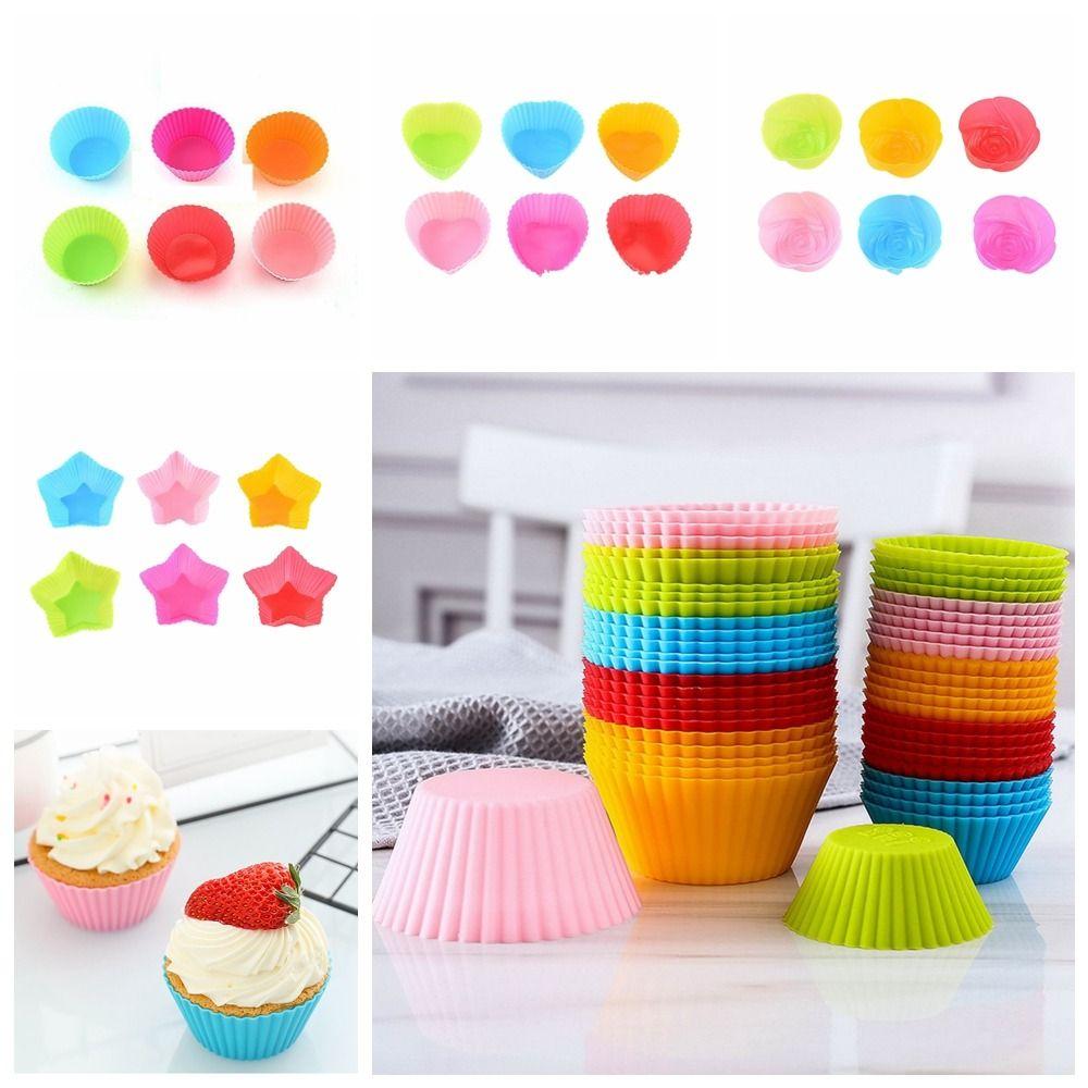 6Pcs/set 6-color Silicone Muffin Cup Silicone Cake Cup Mold Multipurpose Party Decorations
6Pcs/set 6-color Silicone Muffin Cup Silicone Cake Cup Mold Multipurpose Party Decorations