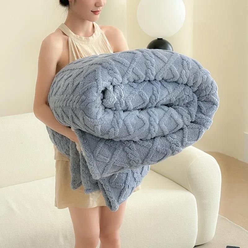 1pc Super Soft Coral Velvet Blanket for Winter Thick Soft Bedspread Warm Plaids for Beds Single/Queen/King Solid Color Blankets 70x100cm синьо сірого кольору
1pc Super Soft Coral Velvet Blanket for Winter Thick Soft Bedspread Warm Plaids for Beds Single/Queen/King Solid Color Blankets 70x100cm синьо сірого кольору