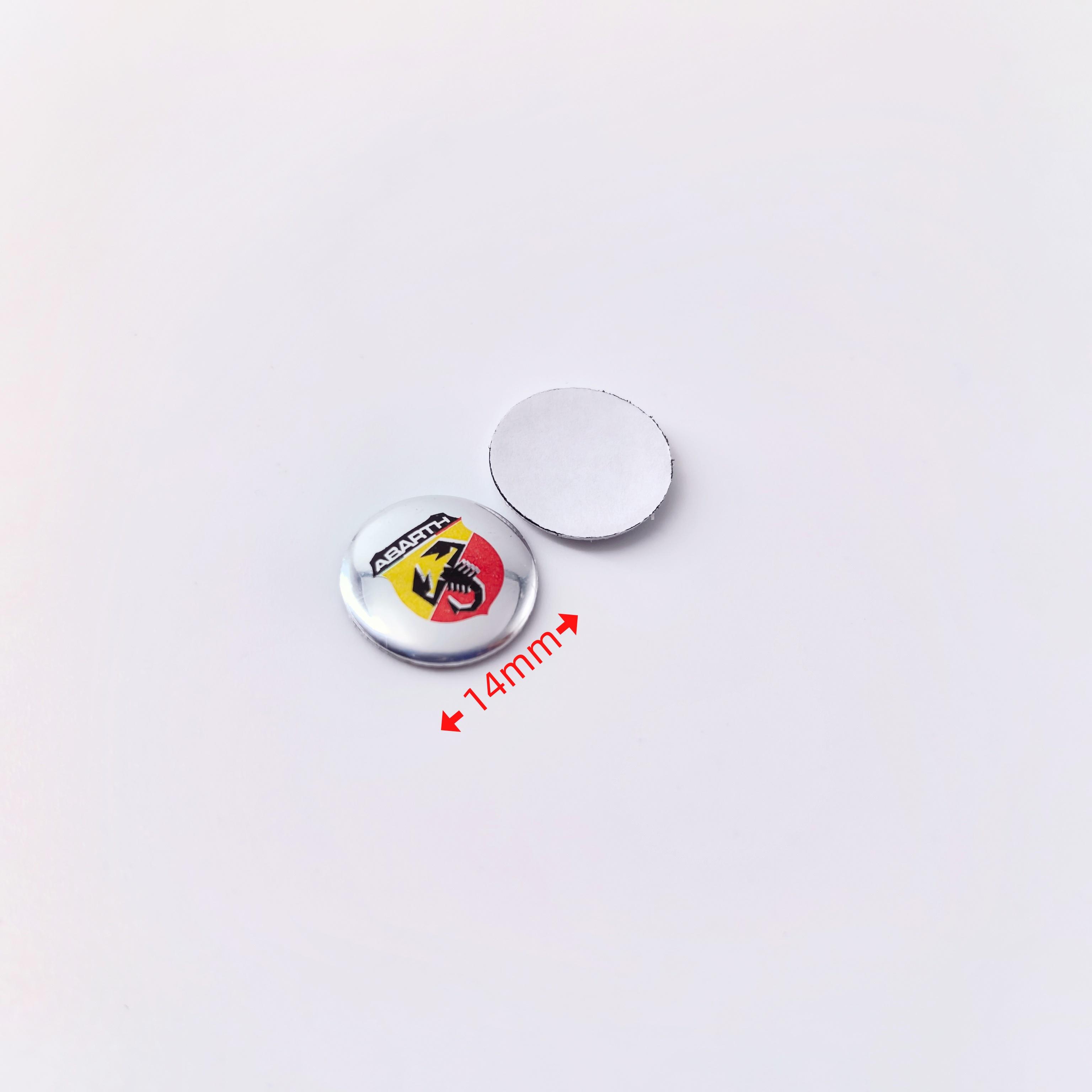 2pcs fiat Abarth 14mm 3D Aluminum Car Logo Key Fob Decoration Emblem Auto Key Badge Sticker Accessories
2pcs fiat Abarth 14mm 3D Aluminum Car Logo Key Fob Decoration Emblem Auto Key Badge Sticker Accessories