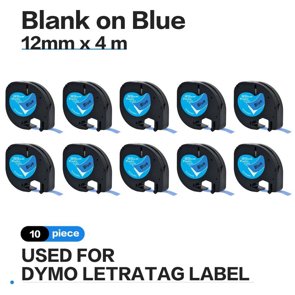 10PK 12mm LetraTag LT91205 LT 91205 Letra Tag Пластикова стрічка для етикеток для Dymo letra tag Machine LT-100H, LT-110T, принтер QX 50 12mm
10PK 12mm LetraTag LT91205 LT 91205 Letra Tag Пластикова стрічка для етикеток для Dymo letra tag Machine LT-100H, LT-110T, принтер QX 50 12mm