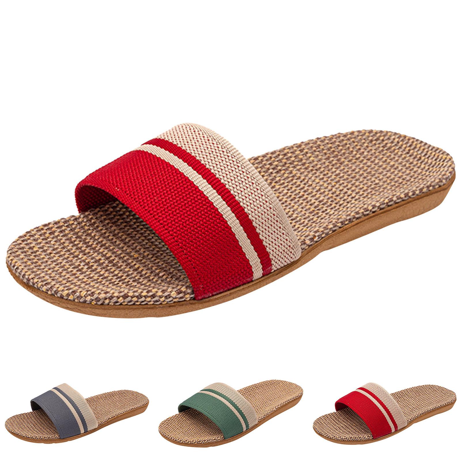 Fashion Household Slippers Flip-Flops Shoes Women Linen Slippers Beach Sandals Summer Breathable Flat Shoes Striped Sandals 36 червоний
Fashion Household Slippers Flip-Flops Shoes Women Linen Slippers Beach Sandals Summer Breathable Flat Shoes Striped Sandals 36 червоний
