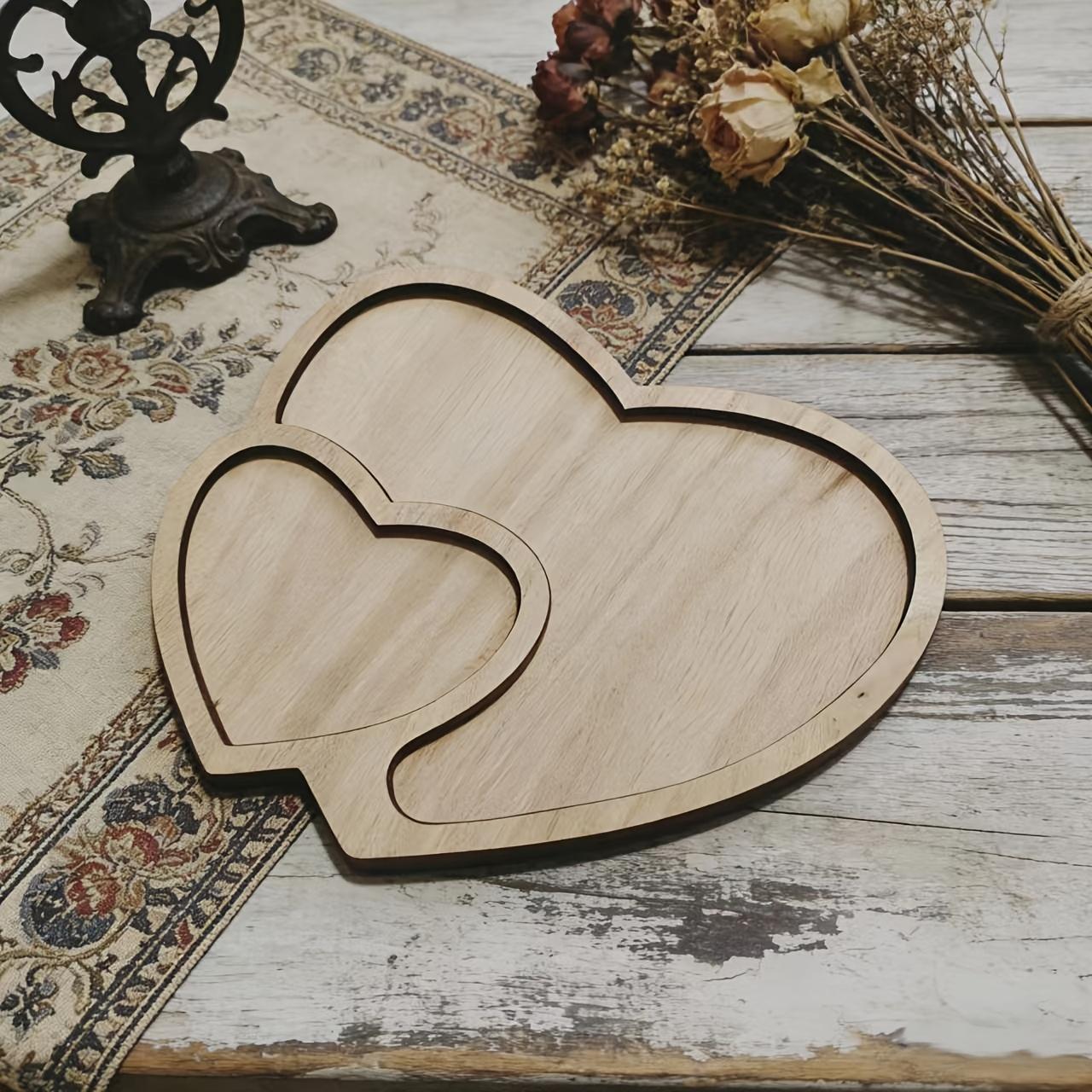 1PC Wedding Love Wooden Tray, Souvenir Plate, Festival Arrangement Ornament, Love Solid Wood Tray
1PC Wedding Love Wooden Tray, Souvenir Plate, Festival Arrangement Ornament, Love Solid Wood Tray