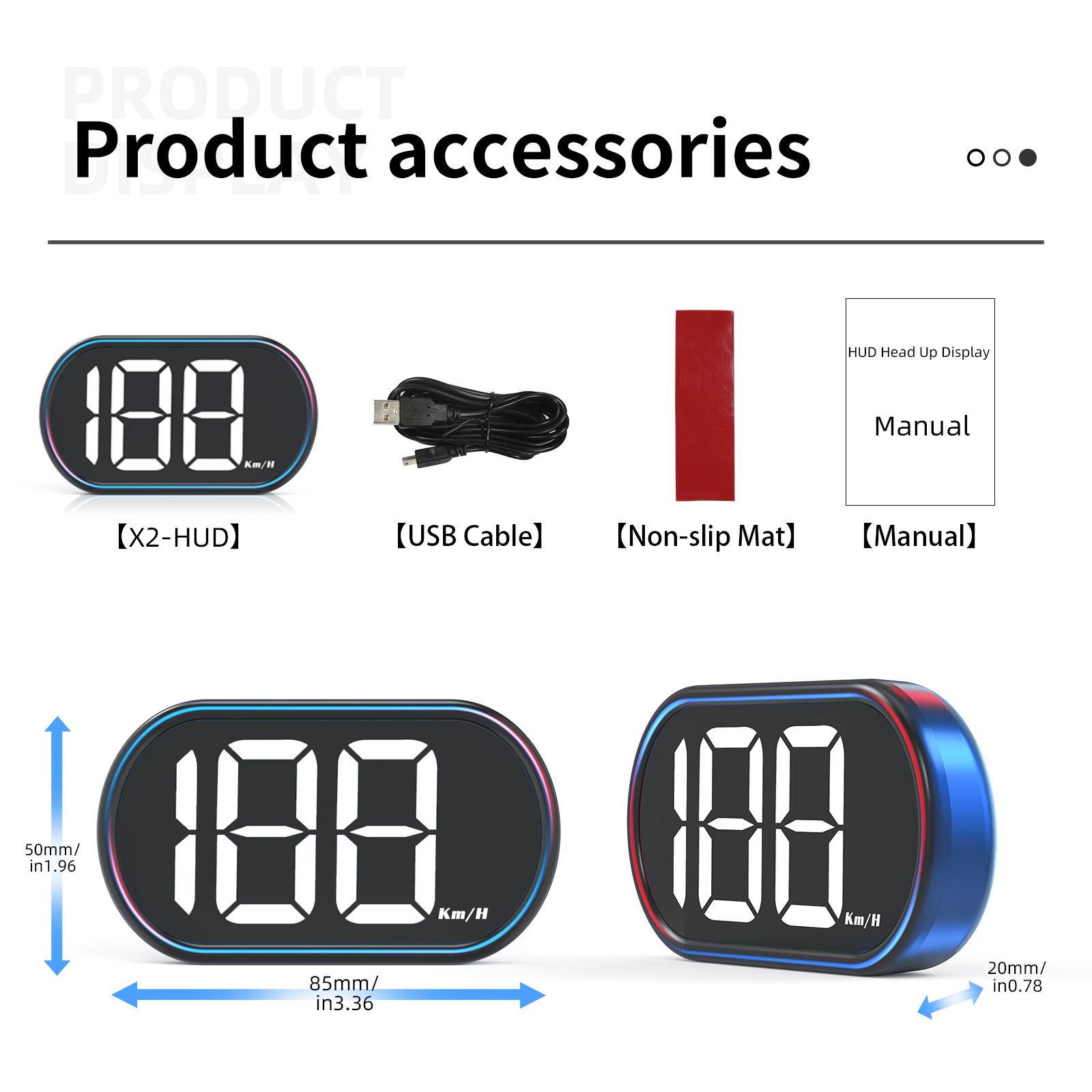NEW X2 GPS HUD Car Head Up Display Digital Speedometer Big Font KMH With GPS+Beidou Dual Chipsets Universal For All Cars білий
NEW X2 GPS HUD Car Head Up Display Digital Speedometer Big Font KMH With GPS+Beidou Dual Chipsets Universal For All Cars білий