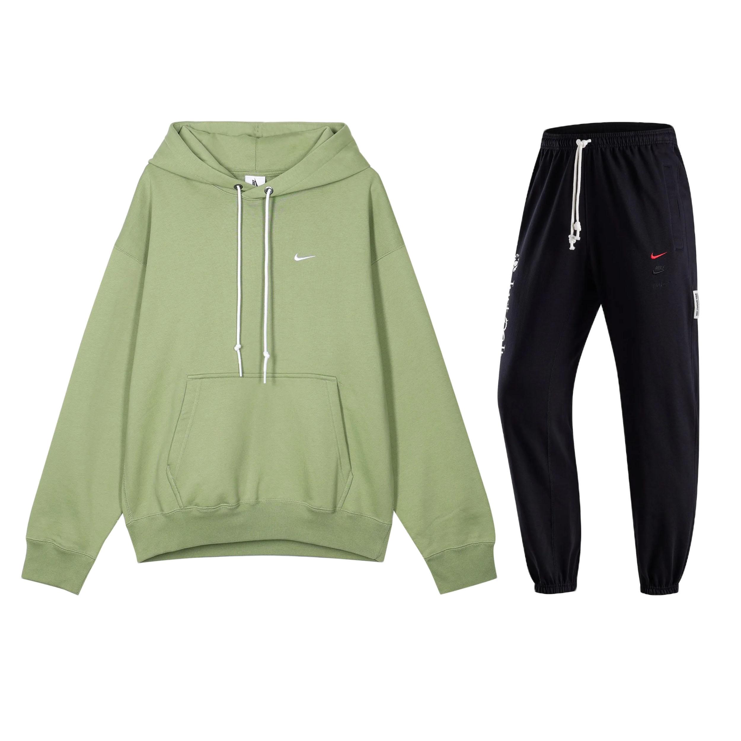 Nike Solid Color Hooded Pullover Long Sleeve Top And Drawstring Mid Waist Long Pants Casual Sports Suit Unisex suit DX1356-386+FZ6381-010 M
Nike Solid Color Hooded Pullover Long Sleeve Top And Drawstring Mid Waist Long Pants Casual Sports Suit Unisex suit DX1356-386+FZ6381-010 M
