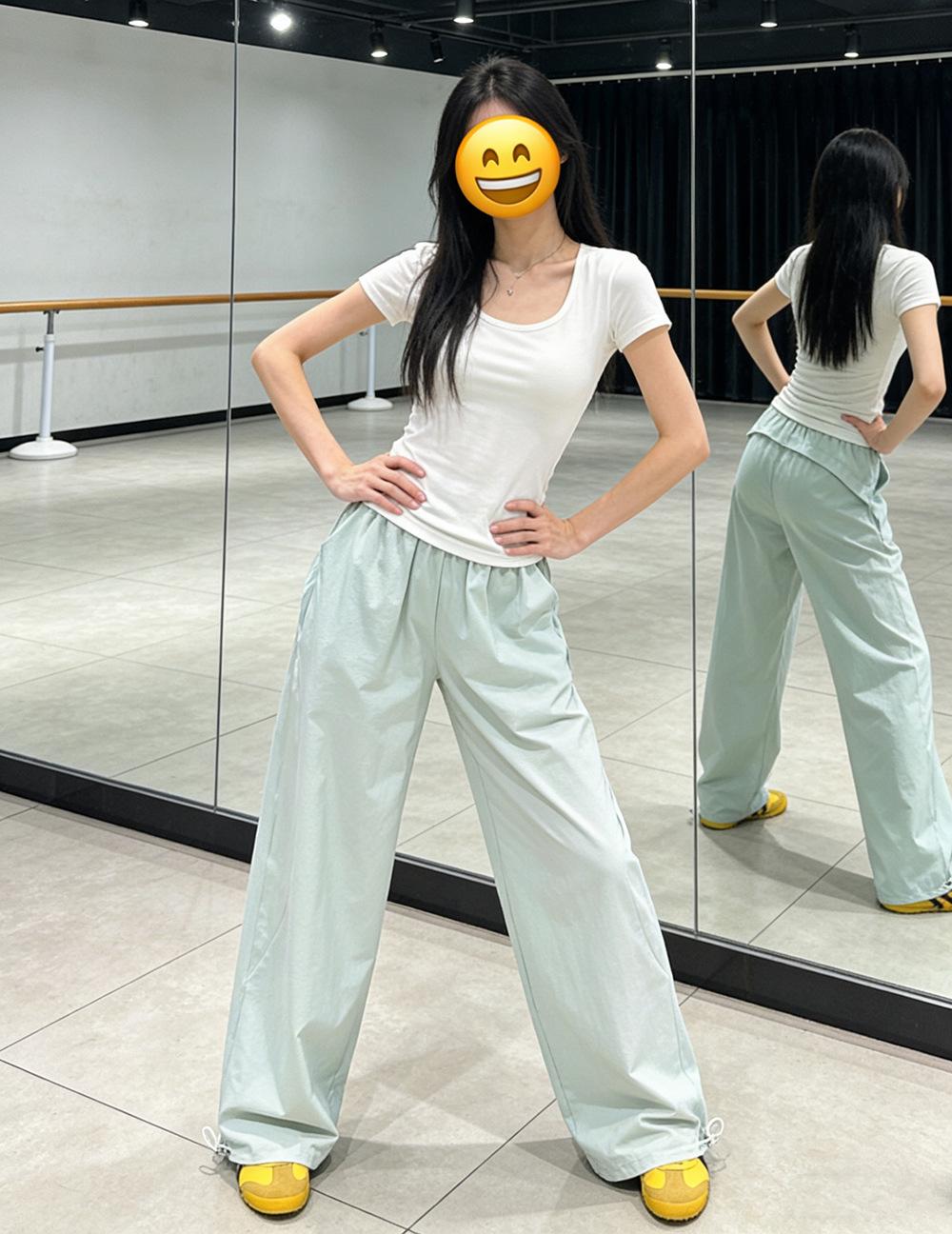 Women s High-Waisted Quick-Dry Wide-Leg Pants: Adjustable Ankle Drawstring, Butt-Lifting Design, Perfect for Casual/Sports Summer Wear M
Women s High-Waisted Quick-Dry Wide-Leg Pants: Adjustable Ankle Drawstring, Butt-Lifting Design, Perfect for Casual/Sports Summer Wear M