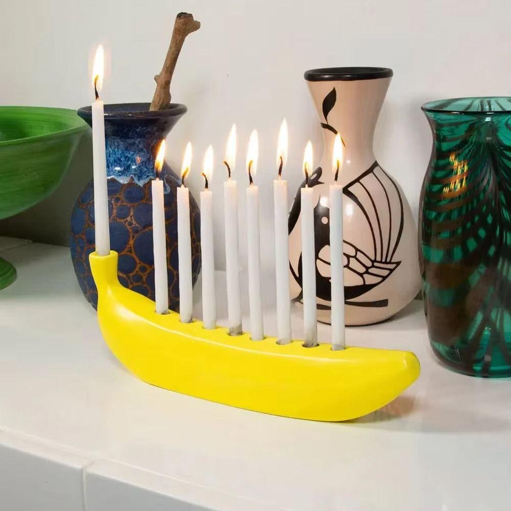9 Holes Candle Holder Yellow Candle Stands Aromatherapy Banana Candlestick Home Decor жёлтый
9 Holes Candle Holder Yellow Candle Stands Aromatherapy Banana Candlestick Home Decor жёлтый
