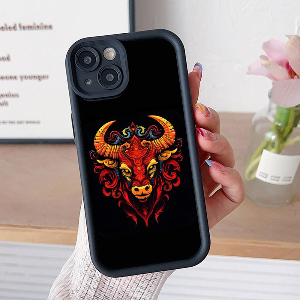 Bull Head Phone Case for iPhone 17 16 15 14 13 12 11 Air Pro Max Plus Black Soft TPU Shockproof Cover iPhone 11 Pro
Bull Head Phone Case for iPhone 17 16 15 14 13 12 11 Air Pro Max Plus Black Soft TPU Shockproof Cover iPhone 11 Pro