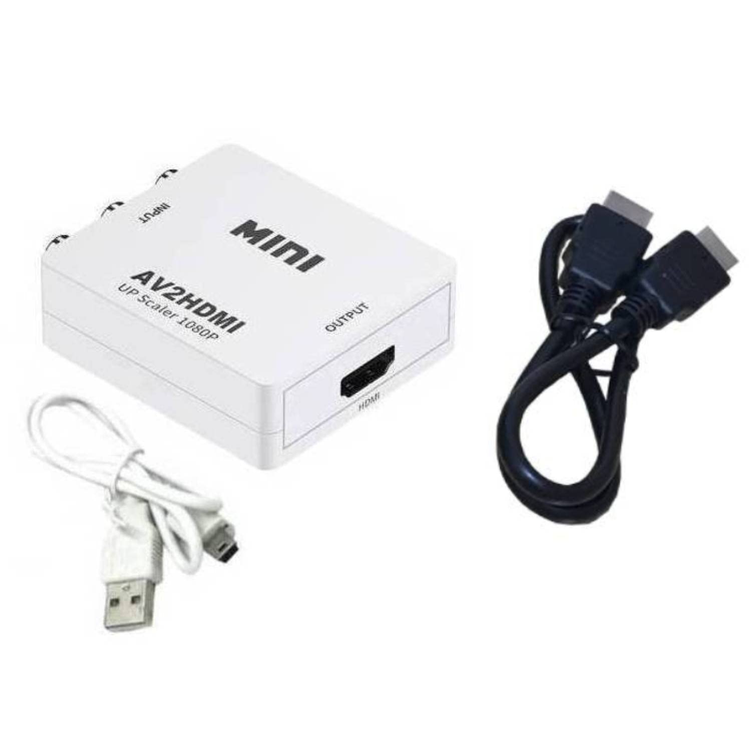 Конвертер RCA в HDMI Конвертер AV Конвертер AV в HDMI с USB-кабелем Совместим с 3-цветным кабелем 1080p/720p (Белый+HDMI0.5м)
Конвертер RCA в HDMI Конвертер AV Конвертер AV в HDMI с USB-кабелем Совместим с 3-цветным кабелем 1080p/720p (Белый+HDMI0.5м)